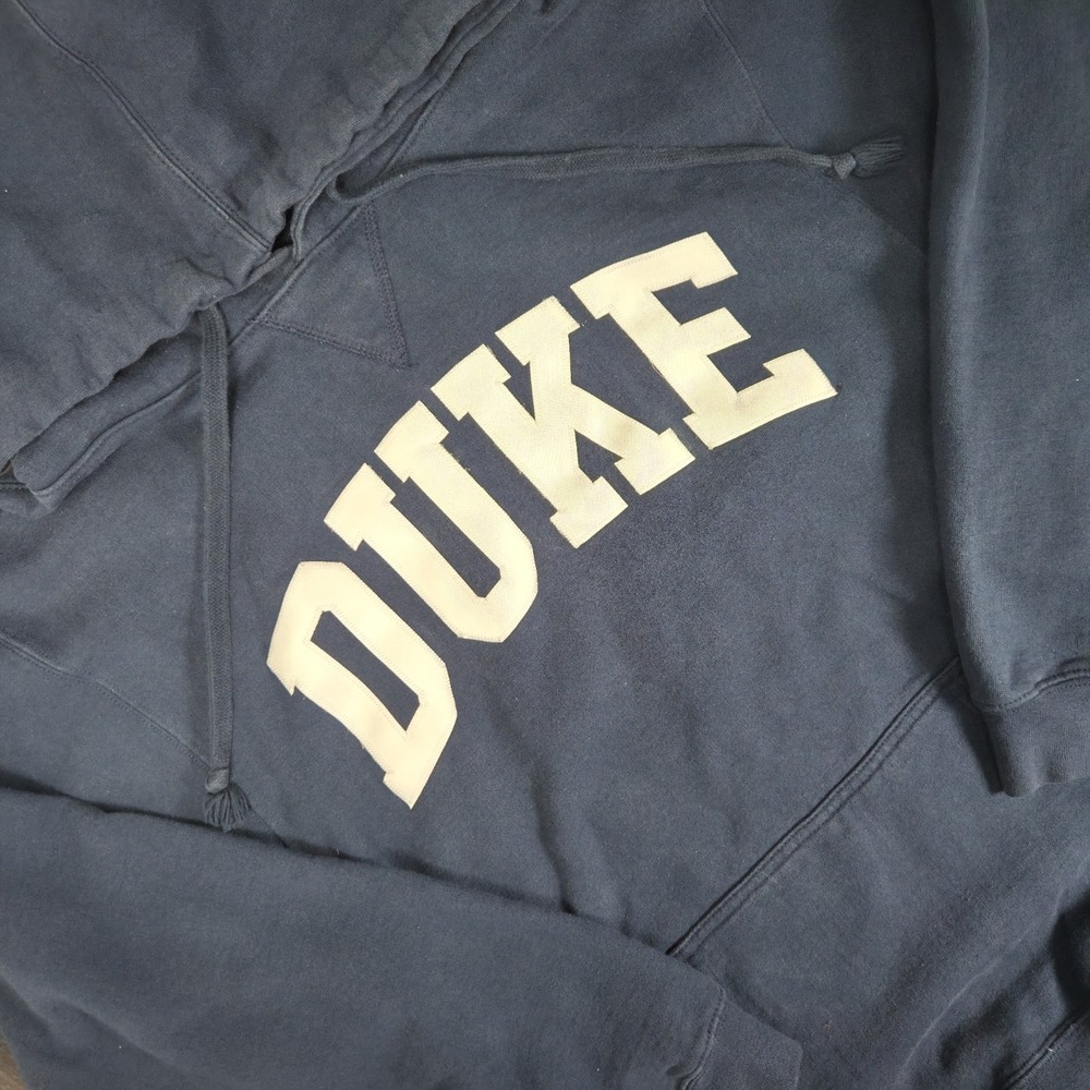 VTG 90s Duke Blue Devils Cotton Exchange Pullover Hoodie Mens S Navy Blue NCAA